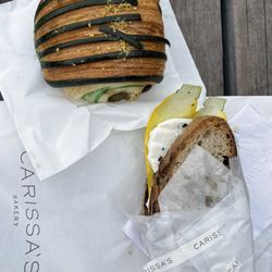 Carissa's - Zucchini Sandwich and Pistachio Chocolate Croissant