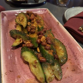 The Blue Dragon - smashed cucumbers - Pan Asian Near Me - Orlando, Florida The Blue Dragon - smashed cucumbers - Pan Asian Near Me - Orlando, Florida