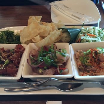 Pacific Catch - Trio of poke - Seafood Near Me - Mountain View, California