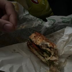So I was just trying to enjoy my food when I take a bite and bam piece of plastic I almost swallowed..