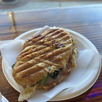 Andina Cafe - Ham, bacon, and cheese croissant sandwich - Coffee & Tea Near Me - Framingham, Massachusetts