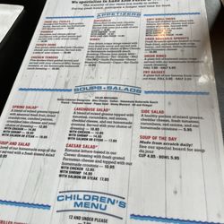 Jake's On The Lake - Menu