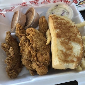 Raising Cane's Chicken Fingers - The Box Combo - 4 Chicken Fingers with an extra order of Cane's Sauce - Fast Food Near Me - Mckinney, Texas