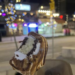 Half Nanaimo Bar with Toasted Marshmallow Half Nanaimo Bar with Toasted Marshmallow