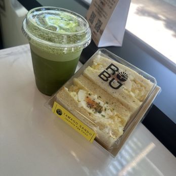 Robu Coffee - Nitro Matcha ($7.25) and Egg Sando ($12.95) - Coffee & Tea Near Me - Mountain View, California Robu Coffee - Nitro Matcha ($7.25) and Egg Sando ($12.95) - Coffee & Tea Near Me - Mountain View, California