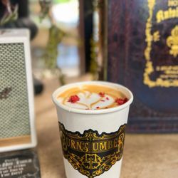 Burnt Umber Coffee ft. Petals & Poison Tea Room - Chocolate Covered Strawberry Latte