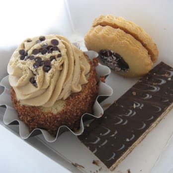 Orchid Pastry - Bite size Cappuccino cake, jam pastry and chocolate wafer - Desserts Near Me - Calgary, Alberta