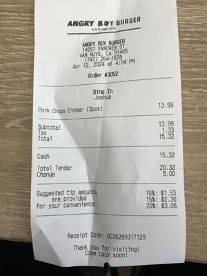 Angry Boy Burger (Drive thru) by null