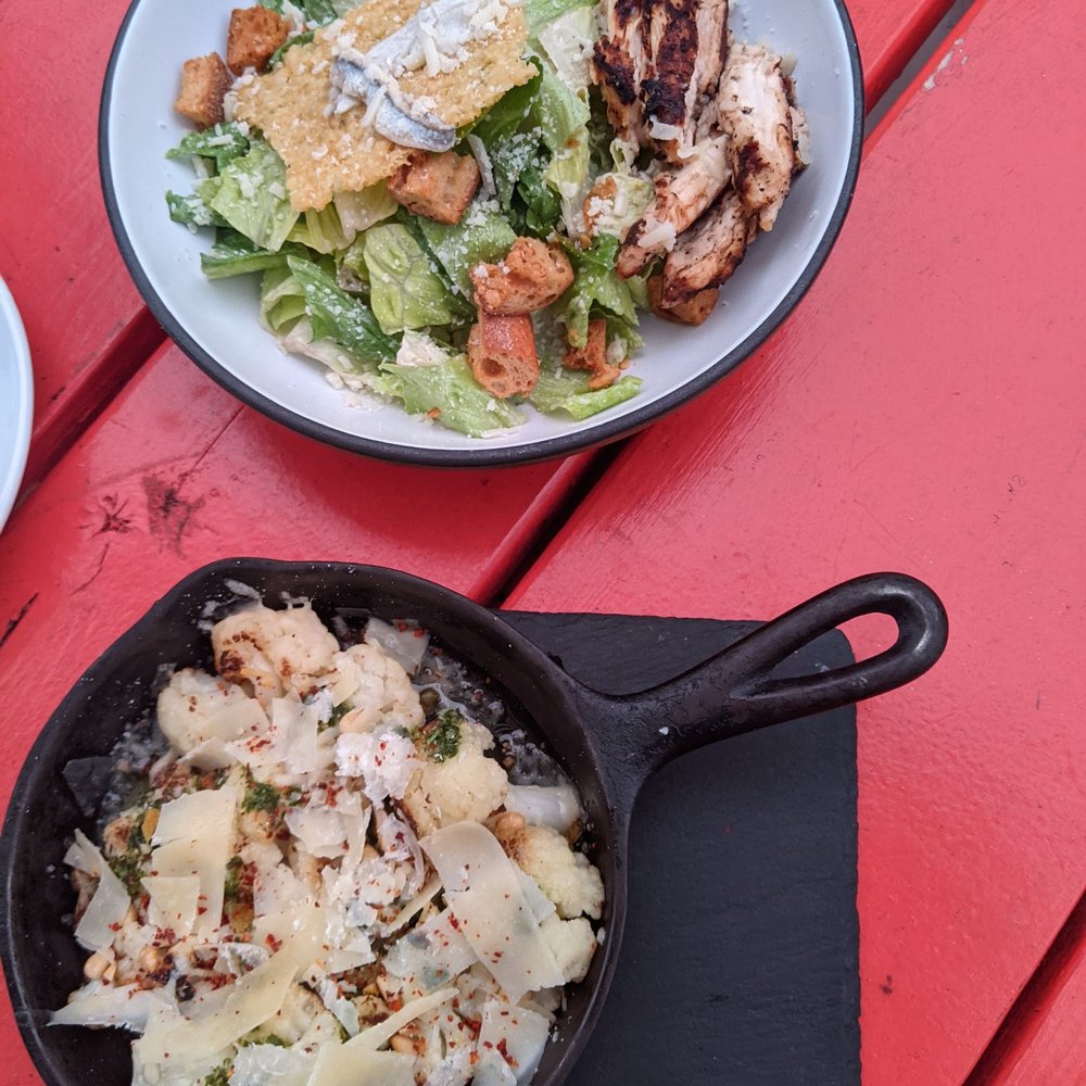 Batson River Brewing & Distilling - Kennebunk - Cauliflower and chicken Caesar - Breweries Near Me - Kennebunk, Maine Batson River Brewing & Distilling - Kennebunk - Cauliflower and chicken Caesar - Breweries Near Me - Kennebunk, Maine