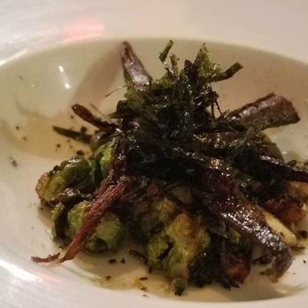 Honey Badger - Amazing baby Brussels sprouts! One of my favorites - New American Near Me - Brooklyn, New York
