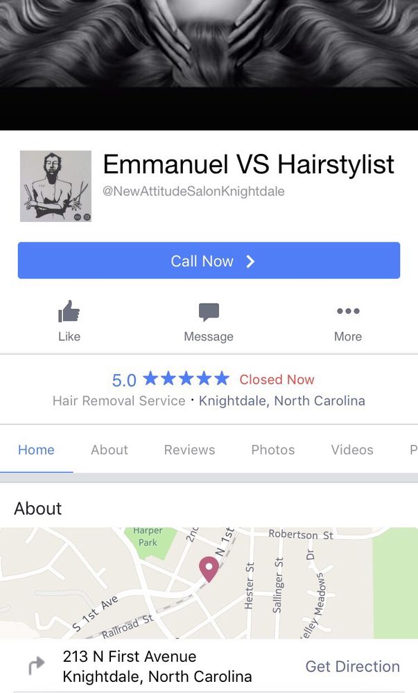 Emmanuel VS Hairstylist Logo