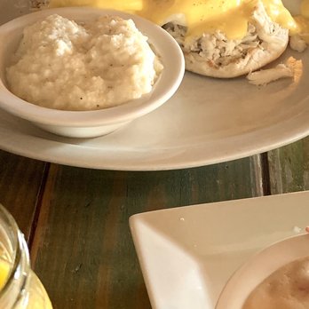 Barn 34 - Crab imperial Benedict, and grits. - Bars Near Me - Ocean City, Maryland