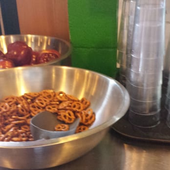 Fremont Brewing - Comp apples, pretzels, and water - Breweries Near Me - Seattle, Washington