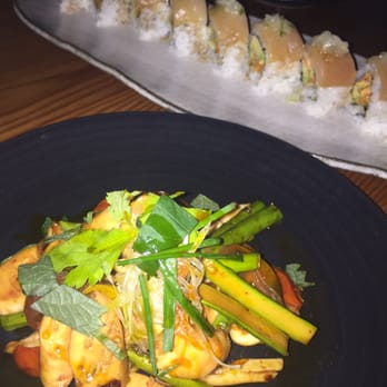 Azumi - Grilled Octopus (I wouldn't recommend) and Jalapeño Hamachi (delicious) - Sushi Bars Near Me - Baltimore, Maryland