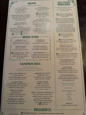 Menu photo 2 The Shannon Rose Irish Pub Ramsey, NJ