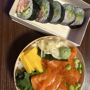 Jiro‘s Sushi - salmon ikura bowl, california snowcrab maki - Sushi Bars Near Me - Boston, Massachusetts Jiro‘s Sushi - salmon ikura bowl, california snowcrab maki - Sushi Bars Near Me - Boston, Massachusetts