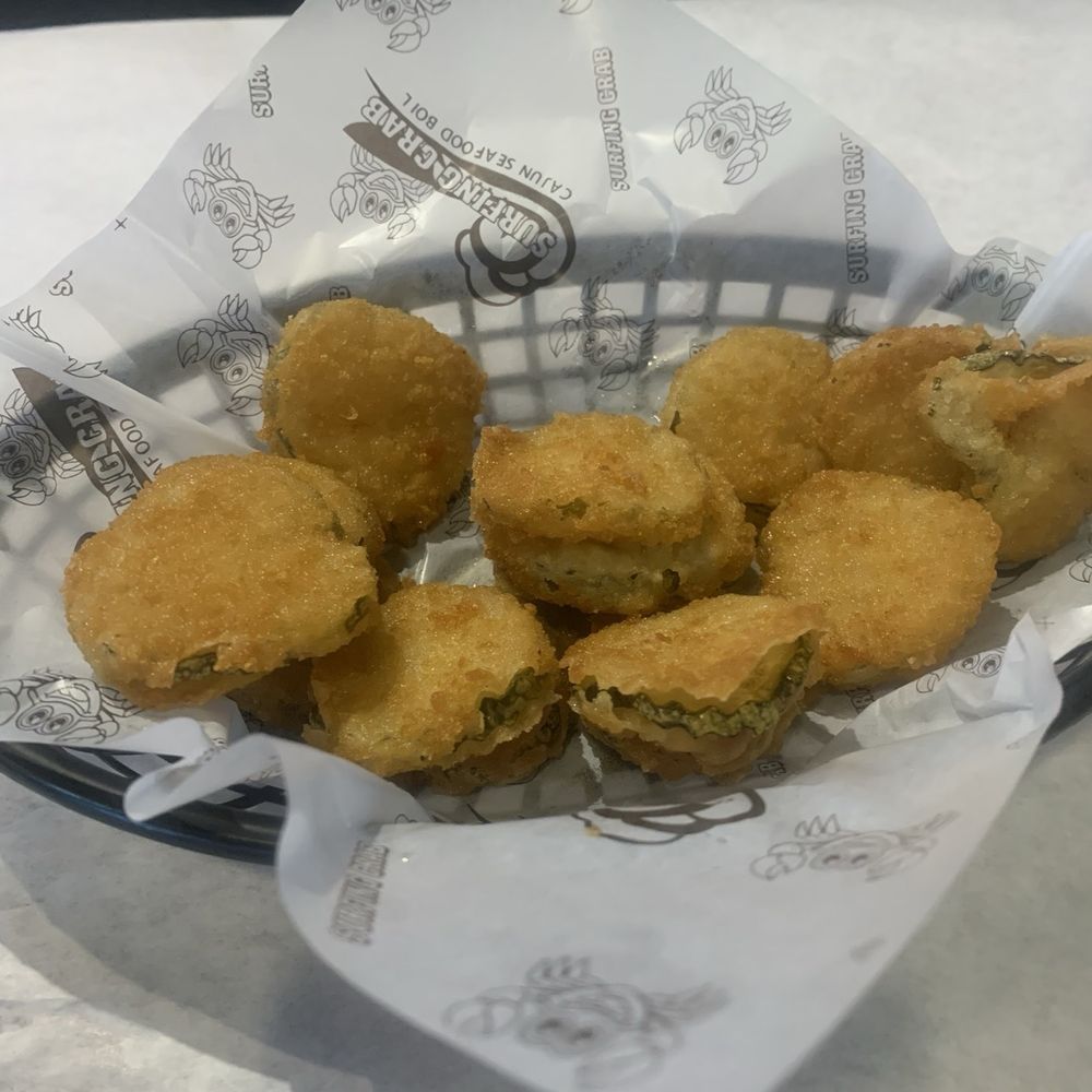 Surfing Crab - Fried pickles - Seafood Near Me - Corpus Christi, Texas Surfing Crab - Fried pickles - Seafood Near Me - Corpus Christi, Texas