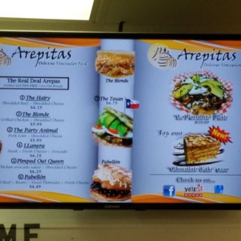 Arepitas - Part of the menue - Venezuelan Near Me - Harker Heights, Texas