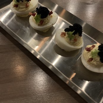 Carson Kitchen - Devil Eggs with caviar - New American Near Me - Salt Lake City, Utah