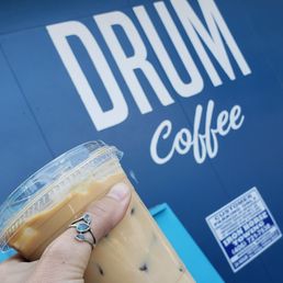 16oz iced lavender latte