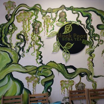 Black Pearl - Wall mural - Bubble Tea Near Me - Boca Raton, Florida
