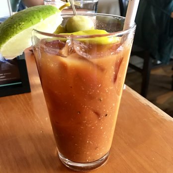 Chestnut - Here's a REAL picture of the bloody mary. Not quite as photogenic as the stock photo but still a dang good bloody - New American Near Me - Asheville, North Carolina Chestnut - Here's a REAL picture of the bloody mary. Not quite as photogenic as the stock photo but still a dang good bloody - New American Near Me - Asheville, North Carolina