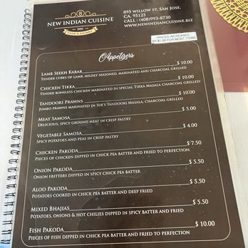 New Indian Cuisine - Menu - Indian Near Me - San Jose, California New Indian Cuisine - Menu - Indian Near Me - San Jose, California