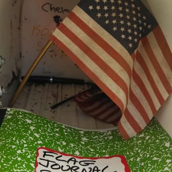 Las Ramblas Trail - Mailbox contained flags, pens and a logbook for all who visited the flag. - Hiking Near Me - San Juan Capistrano, California