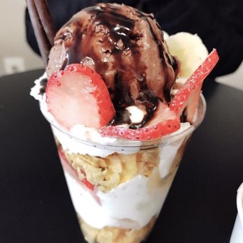 Millie Creperie - Banana split parfait - Creperies Near Me - Toronto, Ontario Millie Creperie - Banana split parfait - Creperies Near Me - Toronto, Ontario