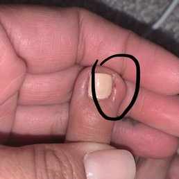 Cut while getting my cuticles trimmed during my pedicure
