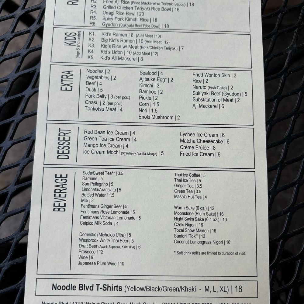 Noodle Boulevard - Ramen Near Me - Cary, North Carolina