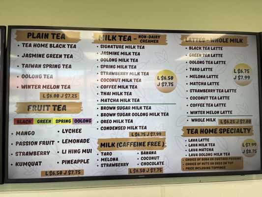 Menu photo 2 Tea Home - Kaneohe Kaneohe, HI Menu photo 2 Tea Home - Kaneohe Kaneohe, HI