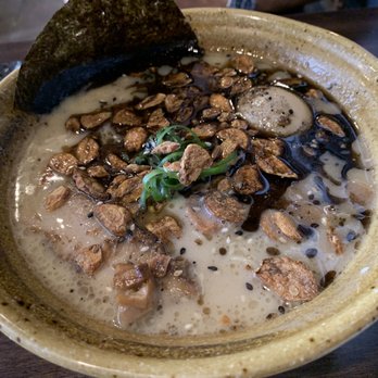 Noods Ramen Bar - Black Garlic Tonkotsu ramen $12 - Ramen Near Me - Honolulu, Hawaii Noods Ramen Bar - Black Garlic Tonkotsu ramen $12 - Ramen Near Me - Honolulu, Hawaii