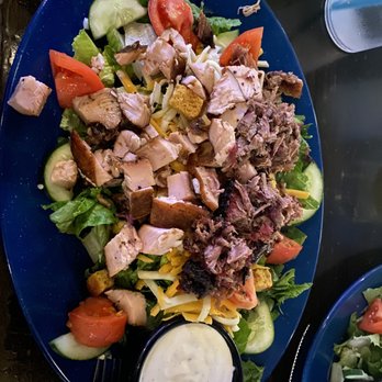 MOJO Hogtown Bar-B-Que - Mojo Q salad with brisket & turkey - Barbeque Near Me - Gainesville, Florida