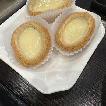 Chef Tony Dim Sum - Egg tarts arrived cold and squished after we paid. - Dim Sum Near Me - Arcadia, California Chef Tony Dim Sum - Egg tarts arrived cold and squished after we paid. - Dim Sum Near Me - Arcadia, California