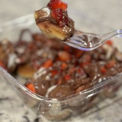 Sweet Stax Cafe - Nutella/Strawberry Mini Pancakes