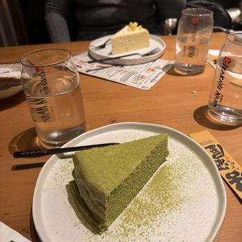Izakaya Nana - Matcha Crepe Cake  + Mango Crepe Cake - Izakaya Near Me - Flushing, New York