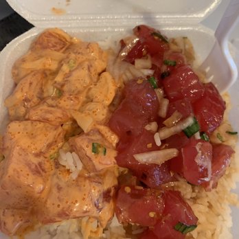 Ono Seafood - I'm sorry, THIS IS LARGE?? Fish wasn't cold and it tasted bland. And they were out of brown rice. This place is overrated. - Seafood Near Me - Honolulu, Hawaii Ono Seafood - I'm sorry, THIS IS LARGE?? Fish wasn't cold and it tasted bland. And they were out of brown rice. This place is overrated. - Seafood Near Me - Honolulu, Hawaii