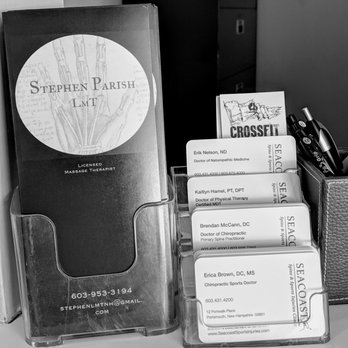 Stephen Parish, LMT - I work along side great healthcare providers. Take one of their cards. - Massage Therapy Near Me Stephen Parish, LMT - I work along side great healthcare providers. Take one of their cards. - Massage Therapy Near Me