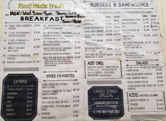 Menu photo 2 Harris Creek Grocery Mc Gregor, TX