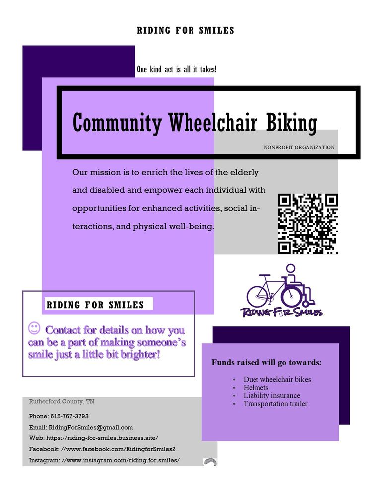 Riding for Smiles - social services organization in Smyrna, TN