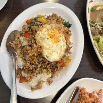 Ono Thai - Basil fried rice so delicious! Add egg - Thai Near Me - Ewa Beach, Hawaii