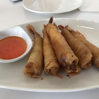Baan Thai - Shrimp Rolls wrapped with wonton - Thai Near Me - Santa Maria, California Baan Thai - Shrimp Rolls wrapped with wonton - Thai Near Me - Santa Maria, California