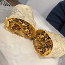 La Ideal Mexican Bakery & Taqueria - Spicy Chorizo Breakfast Burrito yummm