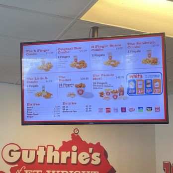 Guthrie's - Menu - Chicken Wings Near Me - Fort Wright, Kentucky