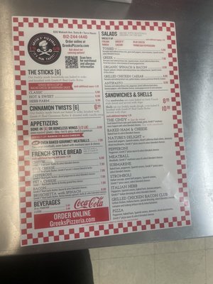 Menu photo 2 Greek's Pizzeria Terre Haute, IN Menu photo 2 Greek's Pizzeria Terre Haute, IN
