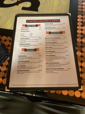 Menu photo 6 Porter's Saloon & Grill Superior, AZ Menu photo 6 Porter's Saloon & Grill Superior, AZ