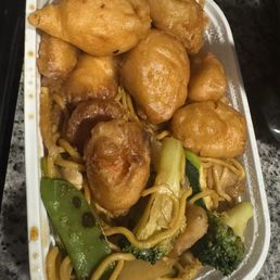 Sweet & Sour Chicken or Pork Combination Plate
