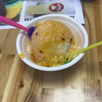 Quenched - Passion fruit snow cone , flavor of the month (May). - Bubble Tea Near Me - Islamorada, Florida