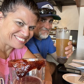 101 Wine Press - Alvarado Street punch with chamoy rim and Hazy IPA - Wine Bars Near Me - Prunedale, California